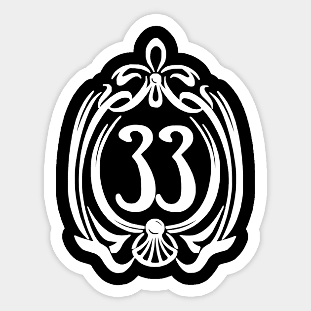 33 Sticker by Wizard of Auth